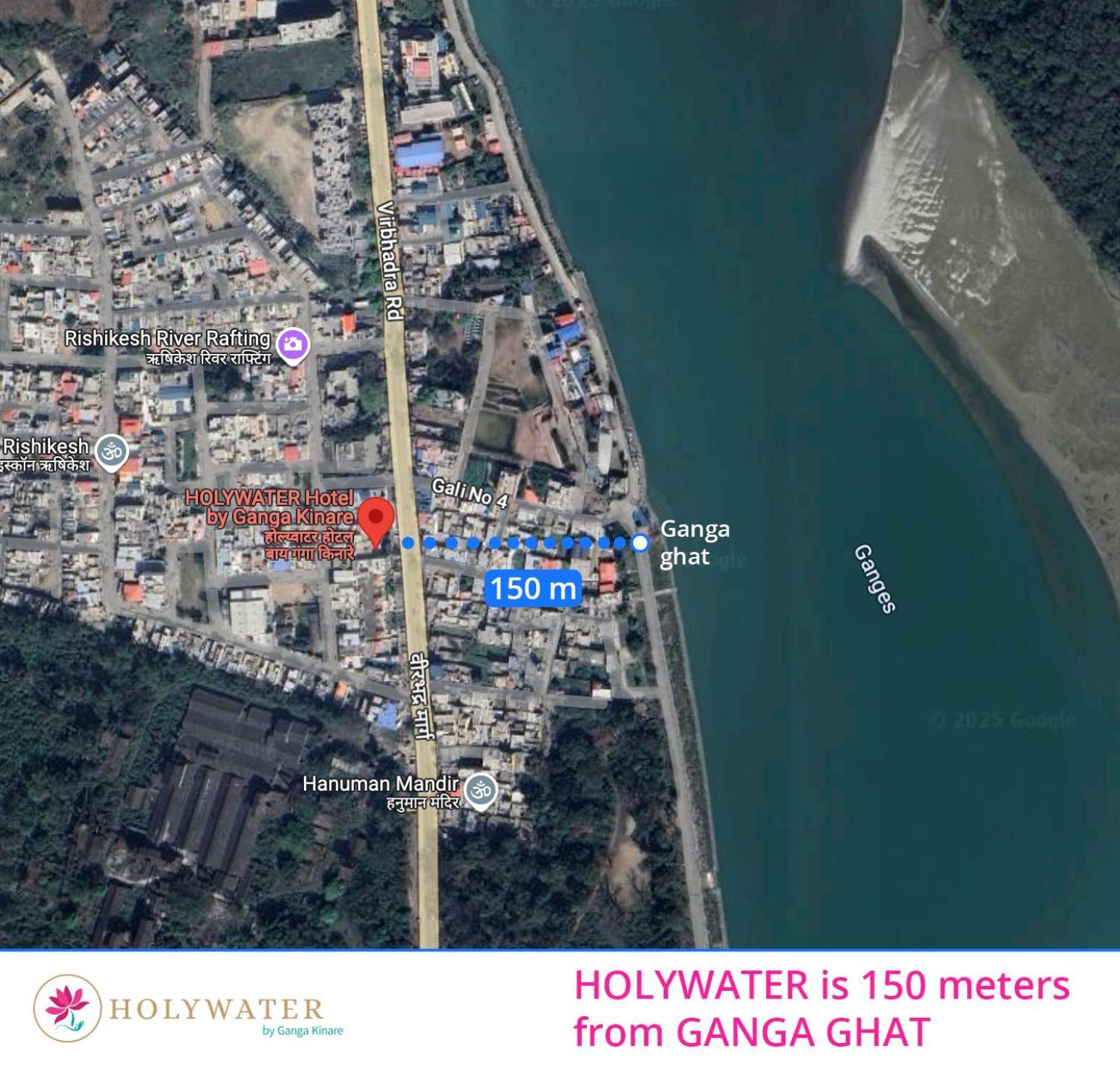 Holywater Hotel By Ganga Kinare #150 Mts From Ganga Ghat ริชิเคช ภายนอก รูปภาพ